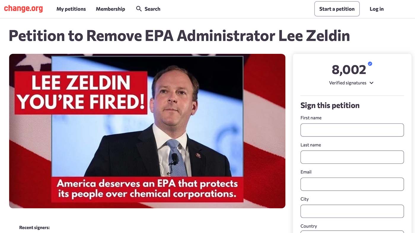 MAHA calls for departure of Trump’s EPA head