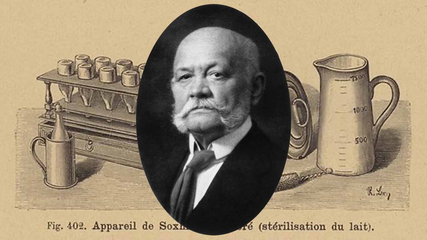 Portrait of Franz Ritter von Soxhlet, German agricultural chemist who first proposed pasteurizing milk in 1886