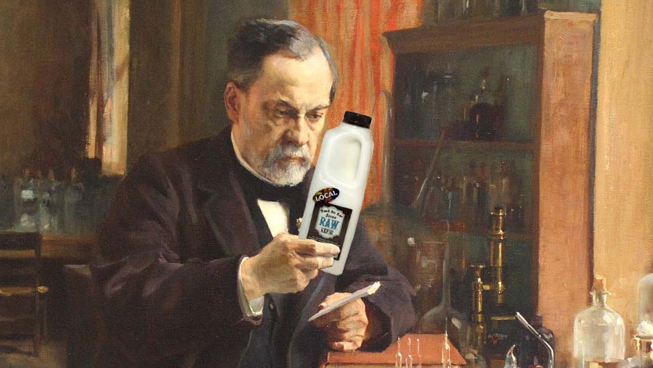 Pasteur never pasteurized raw milk