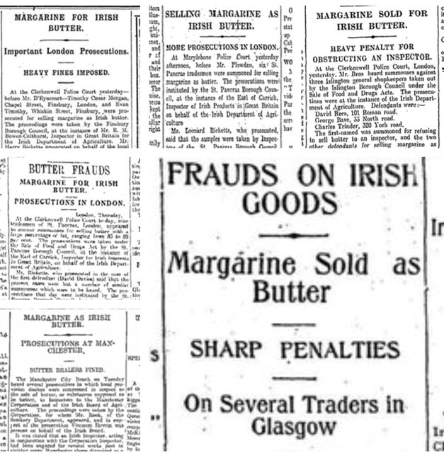 Recommended reading: How Big Margarine won its war on Irish butter