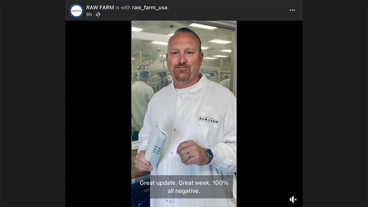 Raw Farm Tests Return 100% Negative as FDA’s E. Coli “Link” Remains Unproven