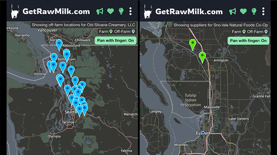 Raw milk farms and retailers can now be connected dynamically to reference each other
